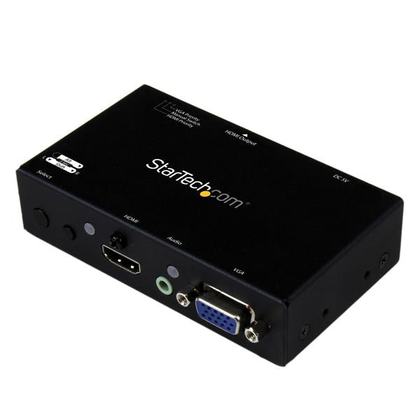 STARTECH 2x1 VGA + HDMI to HDMI Switch | Selector Box - 1080p Multi Video Input Automatic Switcher - 2 Computers In 1 Monitor Out (VS221VGA2HD) (VS221VGA2HD)