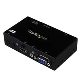 STARTECH 2x1 VGA + HDMI to HDMI Switch | Selector Box - 1080p Multi Video Input Automatic Switcher - 2 Computers In 1 Monitor Out (VS221VGA2HD) (VS221VGA2HD)