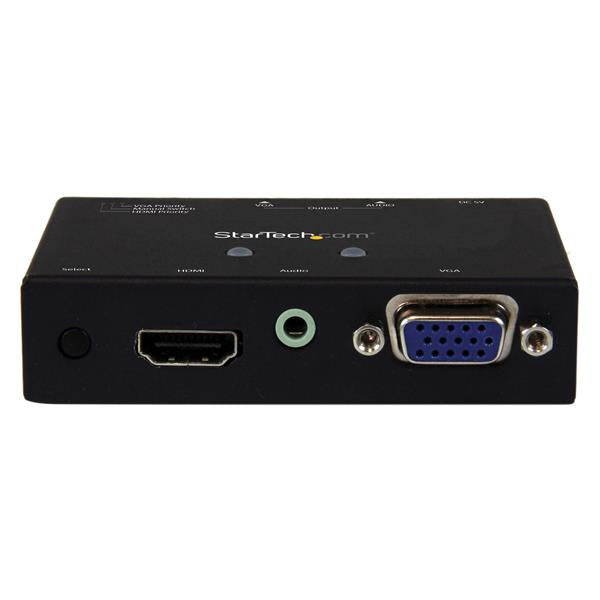 STARTECH 2x1 VGA + HDMI to VGA Converter Switch w| Priority Switching | Multi-format VGA and HDMI to VGA Selector | 1080p (VS221HD2VGA)