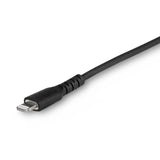 STARTECH 3 foot (1m) Durable Black USB-C to Lightning Cable - Heavy Duty Rugged Aramid Fiber USB Type C to Lightning Charger|Sync Power Cord - Apple MFi Certified iPad|iPhone 12 (RUSBCLTMM1MB) (RUSBCLTMM1MB)