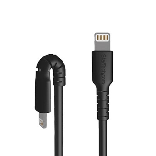 STARTECH 3 foot (1m) Durable Black USB-C to Lightning Cable - Heavy Duty Rugged Aramid Fiber USB Type C to Lightning Charger|Sync Power Cord - Apple MFi Certified iPad|iPhone 12 (RUSBCLTMM1MB) (RUSBCLTMM1MB)