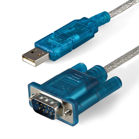 STARTECH 3 ft USB to Serial RS232 Adapter - DB9 - USB Serial Adapter - Prolific USB to Serial Adapter - 1-Port (ICUSB232SM3)