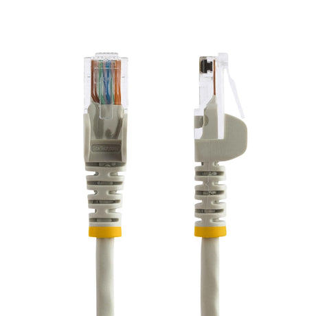 STARTECH 3 m Gray Cat5e Snagless RJ45 UTP Patch Cable - 3m Patch Cord - Ethernet Patch Cable - RJ45 Male to Male Cat 5e Cable (45PAT3MGR) (45PAT3MGR)