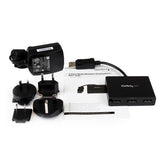 STARTECH 3-Port Multi Monitor Adapter - DisplayPort 1.2 MST Hub - Dual 4K 30Hz & 1x 1080p - Video Splitter for Extended Desktop Mode on Windows PCs Only - DP to 3x DP Monitors (MSTDP123DP) (MSTDP123DP)