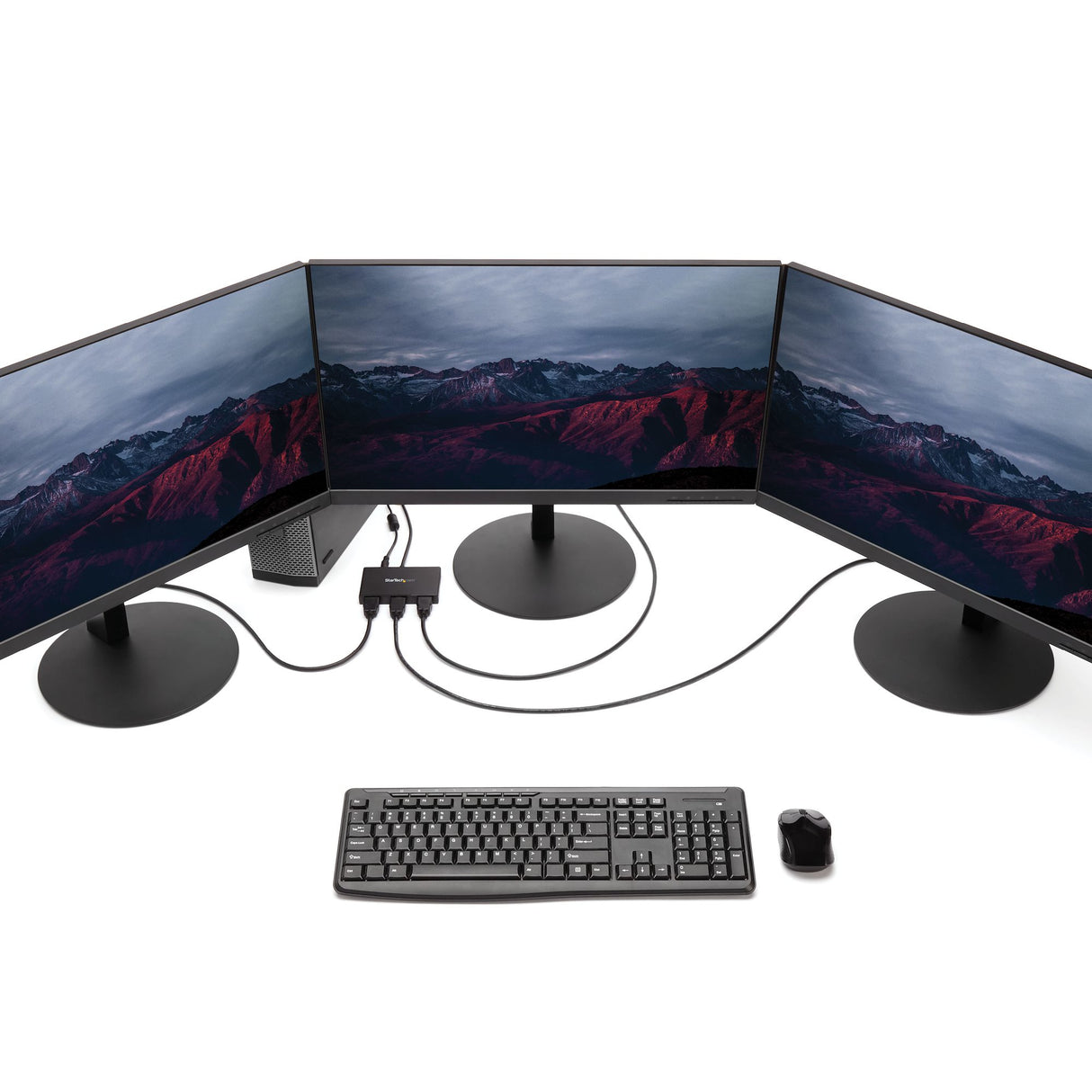 STARTECH 3-Port Multi Monitor Adapter - DisplayPort 1.2 to 3x HDMI MST Hub - Triple 1080p HDMI Monitors - Video Splitter for Extended Desktop Mode on Windows PCs Only - DP to 3x HDMI (MSTDP123HD) (MSTDP123HD)