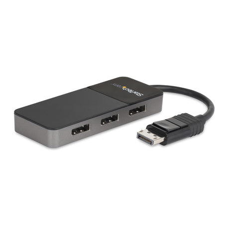 STARTECH 3-Port Multi Monitor Adapter - DisplayPort 1.4 to 3x 4K DisplayPort Video Splitter - Dual or Triple 4K - Laptop|Desktop DisplayPort MST Hub for Multiple Monitors - For Windows PCs Only (MST14DP123DP) (MST14DP123DP)