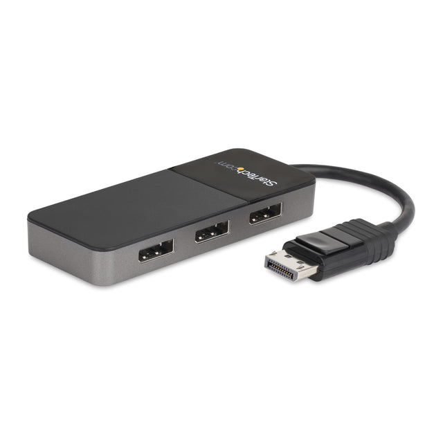STARTECH 3-Port Multi Monitor Adapter - DisplayPort 1.4 to 3x 4K DisplayPort Video Splitter - Dual or Triple 4K - Laptop|Desktop DisplayPort MST Hub for Multiple Monitors - For Windows PCs Only (MST14DP123DP) (MST14DP123DP)