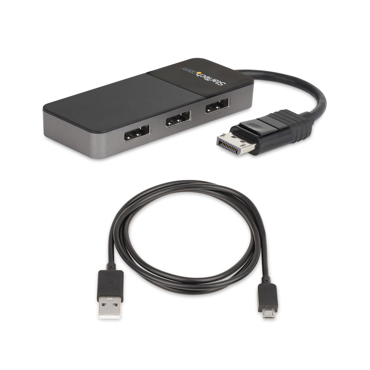 STARTECH 3-Port Multi Monitor Adapter - DisplayPort 1.4 to 3x 4K DisplayPort Video Splitter - Dual or Triple 4K - Laptop|Desktop DisplayPort MST Hub for Multiple Monitors - For Windows PCs Only (MST14DP123DP) (MST14DP123DP)