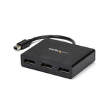STARTECH 3-Port Multi Monitor Adapter - Mini DisplayPort to DisplayPort MST Hub | Dual 4K 30Hz & 1x 1080p - Video Splitter for Extended Desktop Mode on Windows Only - mDP 1.2 to 3x DP (MSTMDP123DP) (MSTMDP123DP)