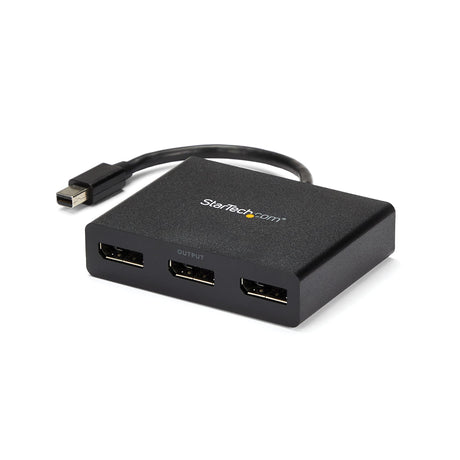 STARTECH 3-Port Multi Monitor Adapter - Mini DisplayPort to DisplayPort MST Hub | Dual 4K 30Hz & 1x 1080p - Video Splitter for Extended Desktop Mode on Windows Only - mDP 1.2 to 3x DP (MSTMDP123DP) (MSTMDP123DP)