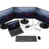 STARTECH 3-Port Multi Monitor Adapter - Mini DisplayPort to DisplayPort MST Hub | Dual 4K 30Hz & 1x 1080p - Video Splitter for Extended Desktop Mode on Windows Only - mDP 1.2 to 3x DP (MSTMDP123DP) (MSTMDP123DP)