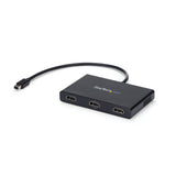 STARTECH 3-Port Multi Monitor Adapter - Mini DisplayPort to HDMI MST Hub - Triple 1080p or Dual 4K 30Hz - Video Splitter for Extended Desktop Mode on Windows Only - mDP 1.2 to 3x HDMI (MSTMDP123HD) (MSTMDP123HD)