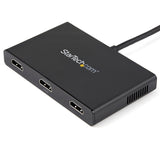 STARTECH 3-Port Multi Monitor Adapter - Mini DisplayPort to HDMI MST Hub - Triple 1080p or Dual 4K 30Hz - Video Splitter for Extended Desktop Mode on Windows Only - mDP 1.2 to 3x HDMI (MSTMDP123HD) (MSTMDP123HD)
