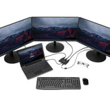 STARTECH 3-Port Multi Monitor Adapter - Mini DisplayPort to HDMI MST Hub - Triple 1080p or Dual 4K 30Hz - Video Splitter for Extended Desktop Mode on Windows Only - mDP 1.2 to 3x HDMI (MSTMDP123HD) (MSTMDP123HD)