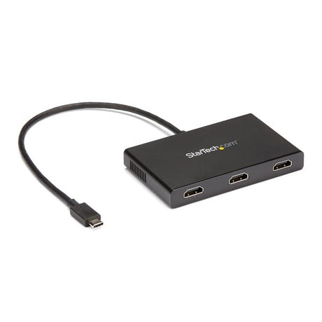 STARTECH 3-Port Multi Monitor Adapter - USB-C to 3x HDMI Video Splitter - USB Type-C to HDMI MST Hub - Dual 4K 30Hz or Triple 1080p - Thunderbolt 3 Compatible | Windows Only (MSTCDP123HD) (MSTCDP123HD)