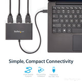 STARTECH 3-Port Multi Monitor Adapter - USB-C to 3x HDMI Video Splitter - USB Type-C to HDMI MST Hub - Dual 4K 30Hz or Triple 1080p - Thunderbolt 3 Compatible | Windows Only (MSTCDP123HD) (MSTCDP123HD)