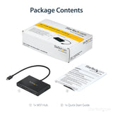 STARTECH 3-Port Multi Monitor Adapter - USB-C to 3x HDMI Video Splitter - USB Type-C to HDMI MST Hub - Dual 4K 30Hz or Triple 1080p - Thunderbolt 3 Compatible | Windows Only (MSTCDP123HD) (MSTCDP123HD)