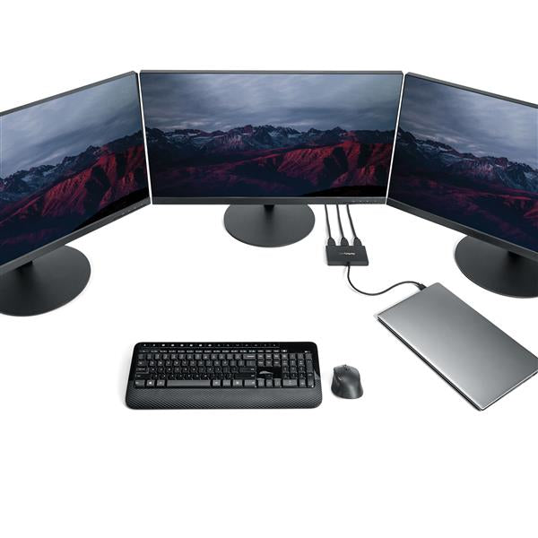 STARTECH 3-Port Multi Monitor Adapter - USB-C to 3x HDMI Video Splitter - USB Type-C to HDMI MST Hub - Dual 4K 30Hz or Triple 1080p - Thunderbolt 3 Compatible | Windows Only (MSTCDP123HD) (MSTCDP123HD)