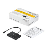 STARTECH 3-Port Multi Monitor Adapter - USB-C to 3x HDMI Video Splitter - USB Type-C to HDMI MST Hub - Dual 4K 30Hz or Triple 1080p - Thunderbolt 3 Compatible | Windows Only (MSTCDP123HD) (MSTCDP123HD)