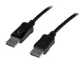 STARTECH 32ft (10m) Active DisplayPort Cable - 4K Ultra HD DisplayPort Cable - Long DP to DP Cable for Projector|Monitor - DP Video|Display Cord - Latching DP Connectors (DISPL10MA) (DISPL10MA)