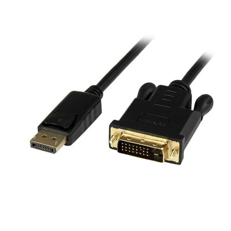 STARTECH 3ft (1m) DisplayPort to DVI Cable - 1080p Video - Active DisplayPort to DVI Adapter Cable - DisplayPort to DVI-D Cable Converter Single Link - DP 1.2 to DVI Monitor Cable (DP2DVIMM3BS) (DP2DVIMM3BS)