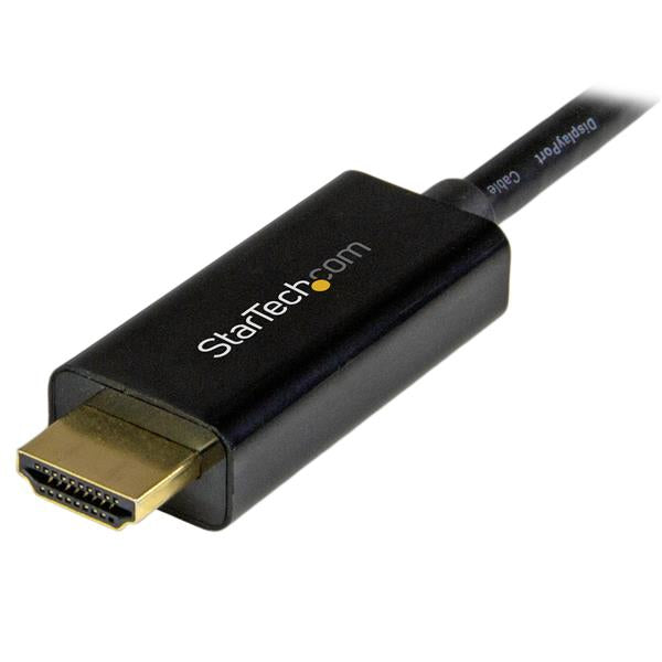 STARTECH 3ft (1m) Mini DisplayPort to HDMI Cable - 4K 30Hz Video - mDP to HDMI Adapter Cable - Mini DP or Thunderbolt 1|2 Mac|PC to HDMI Monitor|Display - mDP to HDMI Converter Cord (MDP2HDMM1MB) (MDP2HDMM1MB)