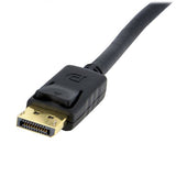 STARTECH 3ft (1m) Panel Mount DisplayPort Cable - 4K x 2K - DisplayPort 1.2 Extension Cable Male to Female - DP Video Extender Cord with Panel Mount DP Connector - DP Monitor Cable (DPPNLFM3) (DPPNLFM3)