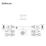 STARTECH 3ft (1m) Premium Certified HDMI 2.0 Cable - High Speed Ultra HD 4K 60Hz HDMI Cable with Ethernet - HDR10 | ARC - UHD HDMI Video Cord - For UHD Monitors | TVs | Displays - M|M (HDMMV1M) (HDMMV1M)