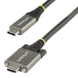 STARTECH 3ft (1m) Side Screw Locking USB C Cable 10Gbps - USB 3.1|3.2 Gen 2 Type-C Cable - 100W (5A) Power Delivery Charging | DP Alt Mode - Dual Screw Lock - USB-C Cord Charge|Sync (USB31CCSLKV1M) (USB31CCSLKV1M)
