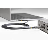STARTECH 3ft (1m) Side Screw Locking USB C Cable 10Gbps - USB 3.1|3.2 Gen 2 Type-C Cable - 100W (5A) Power Delivery Charging | DP Alt Mode - Dual Screw Lock - USB-C Cord Charge|Sync (USB31CCSLKV1M) (USB31CCSLKV1M)