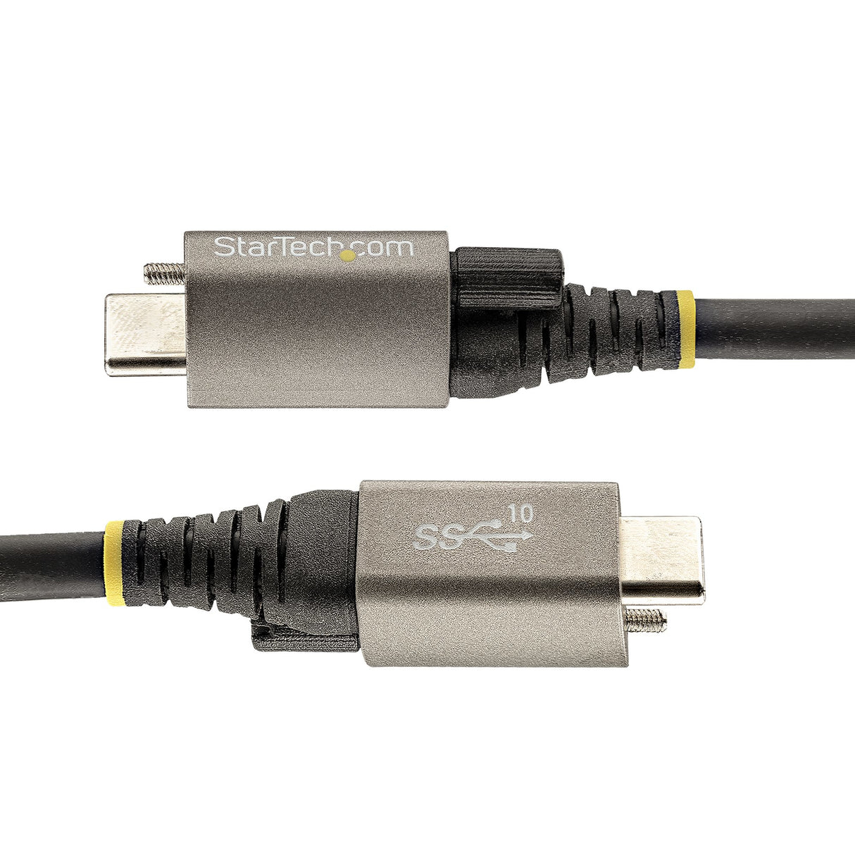 STARTECH 3ft (1m) Top Screw Locking USB C Cable 10Gbps - USB 3.1|3.2 Gen 2 Type-C Cable - 100W (5A) Power Delivery Charging | DP Alt Mode - Single Screw Lock | USB-C Cord Charge|Sync (USB31CCTLKV1M) (USB31CCTLKV1M)
