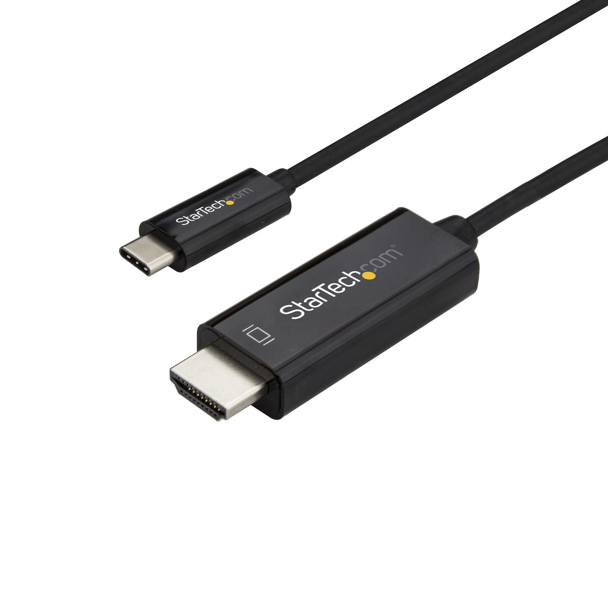 STARTECH 3ft (1m) USB C to HDMI Cable - 4K 60Hz USB Type C to HDMI 2.0 Video Adapter Cable - Thunderbolt 3 Compatible - Laptop to HDMI Monitor|Display - DP 1.2 Alt Mode HBR2 - Black (CDP2HD1MBNL) (CDP2HD1MBNL)