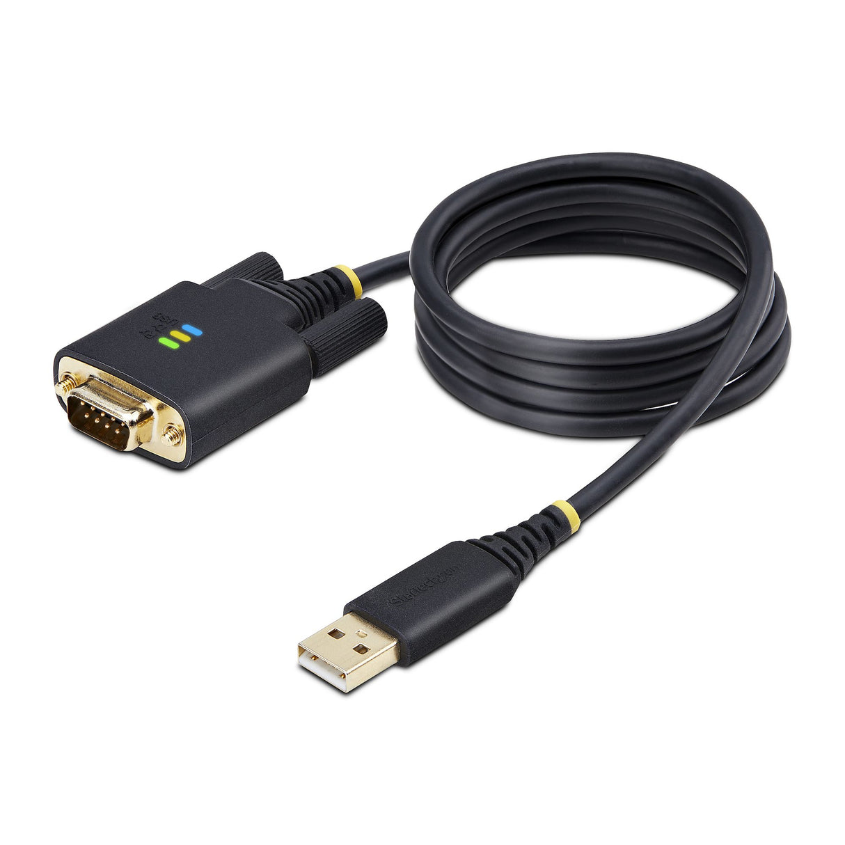 STARTECH 3ft (1m) USB to Serial Adapter Cable | COM Retention | FTDI | USB-A to DB9 RS232 | Interchangeable DB9 Screws|Nuts (1P3FFCB-USB-SERIAL)