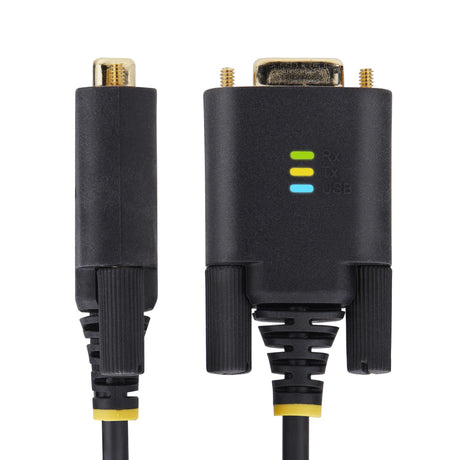 STARTECH 3ft (1m) USB to Serial Adapter Cable | COM Retention | FTDI | USB-A to DB9 RS232 | Interchangeable DB9 Screws|Nuts (1P3FFCB-USB-SERIAL)