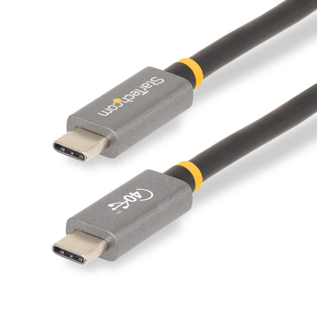 STARTECH 3ft (1m) USB4 Cable | USB-IF Certified USB-C Cable | 40 Gbps | USB Type-C Data Transfer Cable|Cord | 100W Power Delivery | 8K 60Hz | Compatible w|Thunderbolt 4|3|USB 3.2 (CC1M-40G-USB-CABLE) (CC1M-40G-USB-CABLE)