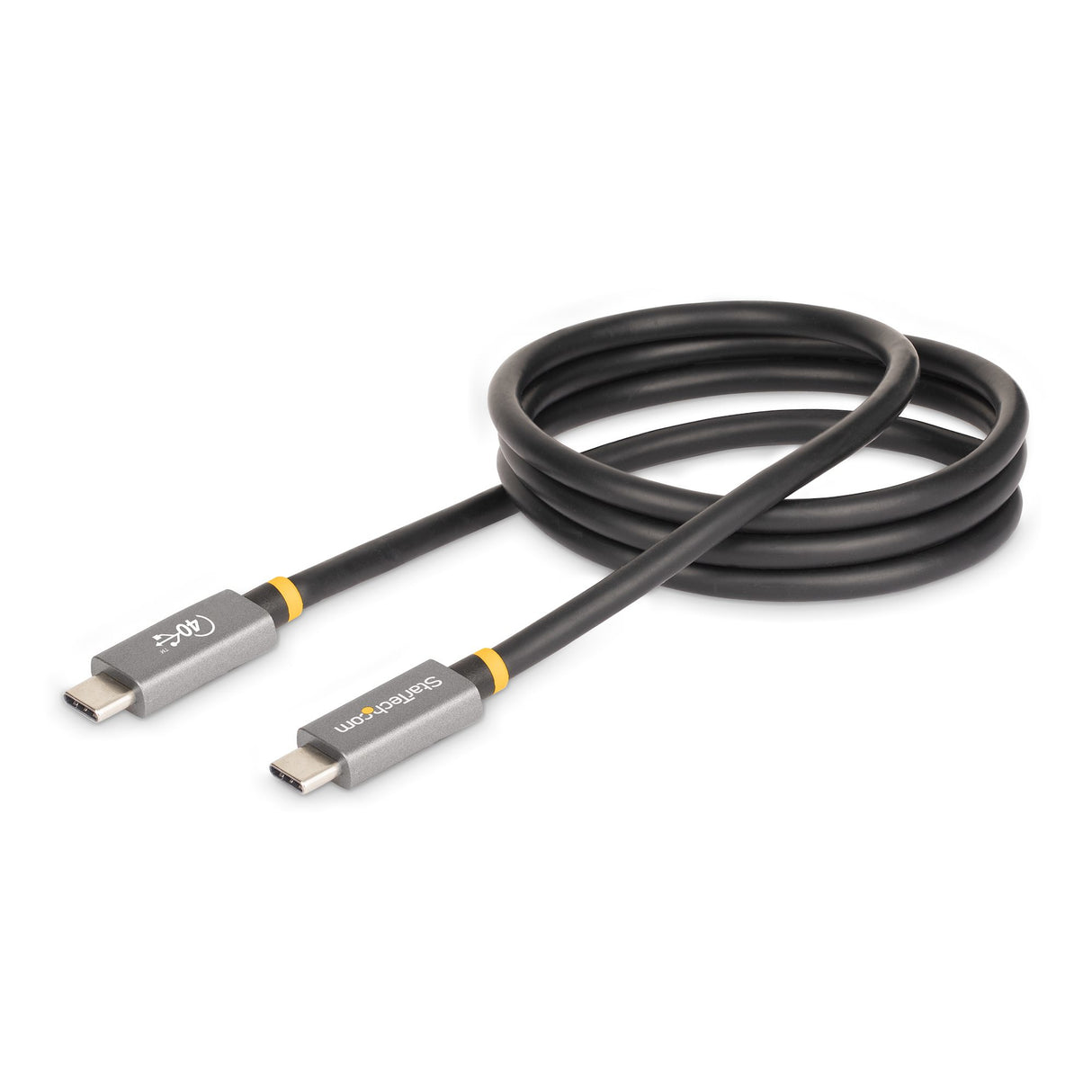 STARTECH 3ft (1m) USB4 Cable | USB-IF Certified USB-C Cable | 40 Gbps | USB Type-C Data Transfer Cable|Cord | 100W Power Delivery | 8K 60Hz | Compatible w|Thunderbolt 4|3|USB 3.2 (CC1M-40G-USB-CABLE) (CC1M-40G-USB-CABLE)
