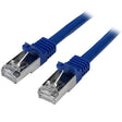STARTECH 3m Cat6 Patch Cable - Shielded (SFTP) Snagless Gigabit Network Patch Cable - Blue Cat 6 Ethernet Patch Lead (N6SPAT3MBL) (N6SPAT3MBL)
