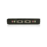STARTECH 4 Port Black USB KVM Switch Kit with Cables and Audio - desktop KVM Switch - VGA KVM Switch - USB KVM Switch 4 Port (SV411KUSB)