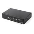 STARTECH 4 Port DisplayPort KVM Switch - 4K 60Hz - Single Display - Dual Port UHD DP 1.2 USB KVM Switch with Integrated USB 2.0 Hub & Audio - Dell | HP | Apple | Lenovo - TAA Compliant (SV431DPUA2) (SV431DPUA2)