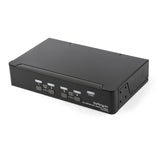 STARTECH 4 Port DisplayPort KVM Switch - 4K 60Hz - Single Display - Dual Port UHD DP 1.2 USB KVM Switch with Integrated USB 2.0 Hub & Audio - Dell | HP | Apple | Lenovo - TAA Compliant (SV431DPUA2) (SV431DPUA2)