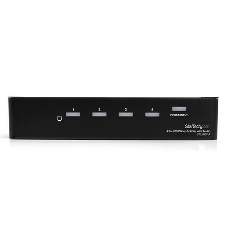 STARTECH 4 Port DVI Video Splitter with Audio (ST124DVIA)