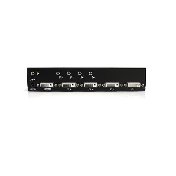 STARTECH 4 Port DVI Video Splitter with Audio (ST124DVIA)