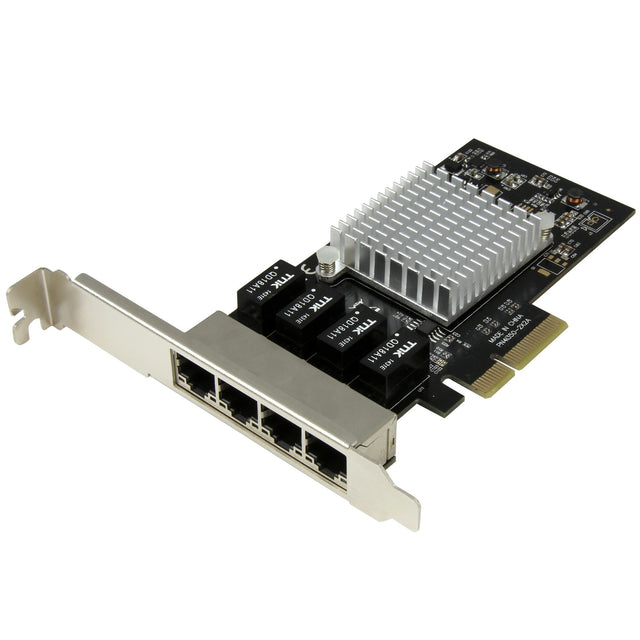 STARTECH 4-Port Gigabit Ethernet Network Card - PCI Express | Intel I350 NIC - Quad Port PCIe Network Adapter Card with Intel Chipset (ST4000SPEXI)