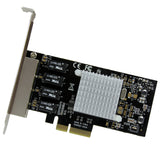 STARTECH 4-Port Gigabit Ethernet Network Card - PCI Express | Intel I350 NIC - Quad Port PCIe Network Adapter Card with Intel Chipset (ST4000SPEXI)