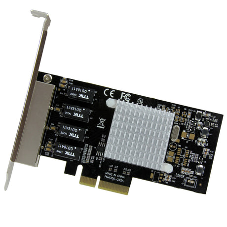 STARTECH 4-Port Gigabit Ethernet Network Card - PCI Express | Intel I350 NIC - Quad Port PCIe Network Adapter Card with Intel Chipset (ST4000SPEXI)