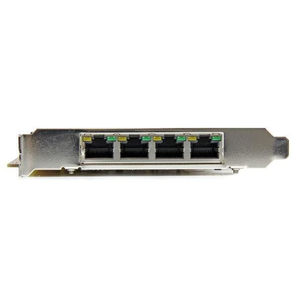 STARTECH 4 Port Gigabit Power over Ethernet PCIe Network Card - PSE | PoE PCI Express NIC - Quad Port NIC - PoE Card (ST4000PEXPSE)