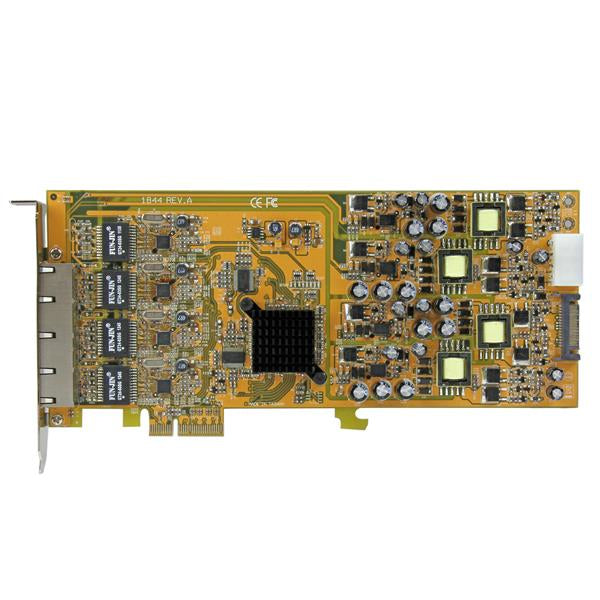 STARTECH 4 Port Gigabit Power over Ethernet PCIe Network Card - PSE | PoE PCI Express NIC - Quad Port NIC - PoE Card (ST4000PEXPSE)