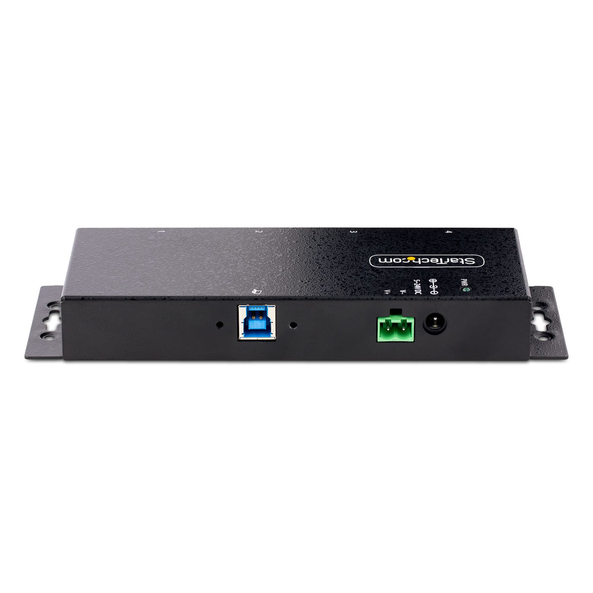 STARTECH 4-Port Industrial USB 3.0 5Gbps Hub - Rugged USB Hub w| ESD and Surge Protection - DIN|Wall|Desk Mountable USB-A Hub - USB Expander w|Locking Ports | Heavy Duty (5G4AINDNP-USB-A-HUB) (5G4AINDNP-USB-A-HUB)