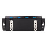 STARTECH 4-Port Industrial USB 3.0 5Gbps Hub - Rugged USB Hub w| ESD and Surge Protection - DIN|Wall|Desk Mountable USB-A Hub - USB Expander w|Locking Ports | Heavy Duty (5G4AINDNP-USB-A-HUB) (5G4AINDNP-USB-A-HUB)