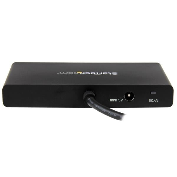 STARTECH 4-Port Multi Monitor Adapter - DisplayPort 1.2 MST Hub - 4x 1080p - DisplayPort Video Splitter for Extended Desktop Mode on Windows PCs Only - DP to Quad DP Monitors (MSTDP124DP) (MSTDP124DP)